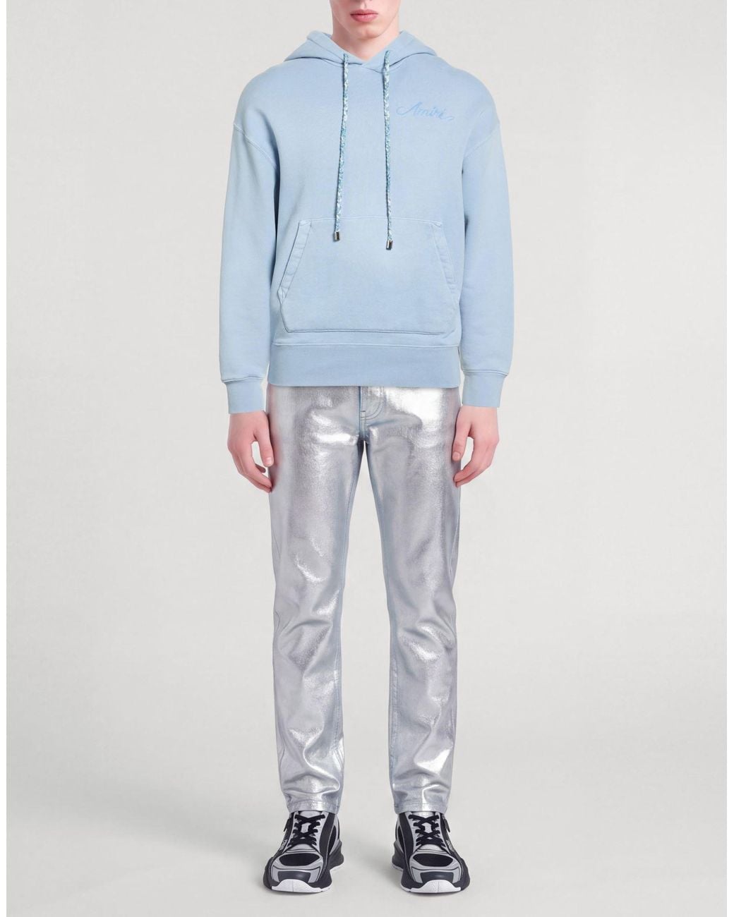 Amiri Blue Light Sweatshirt Cotton for men