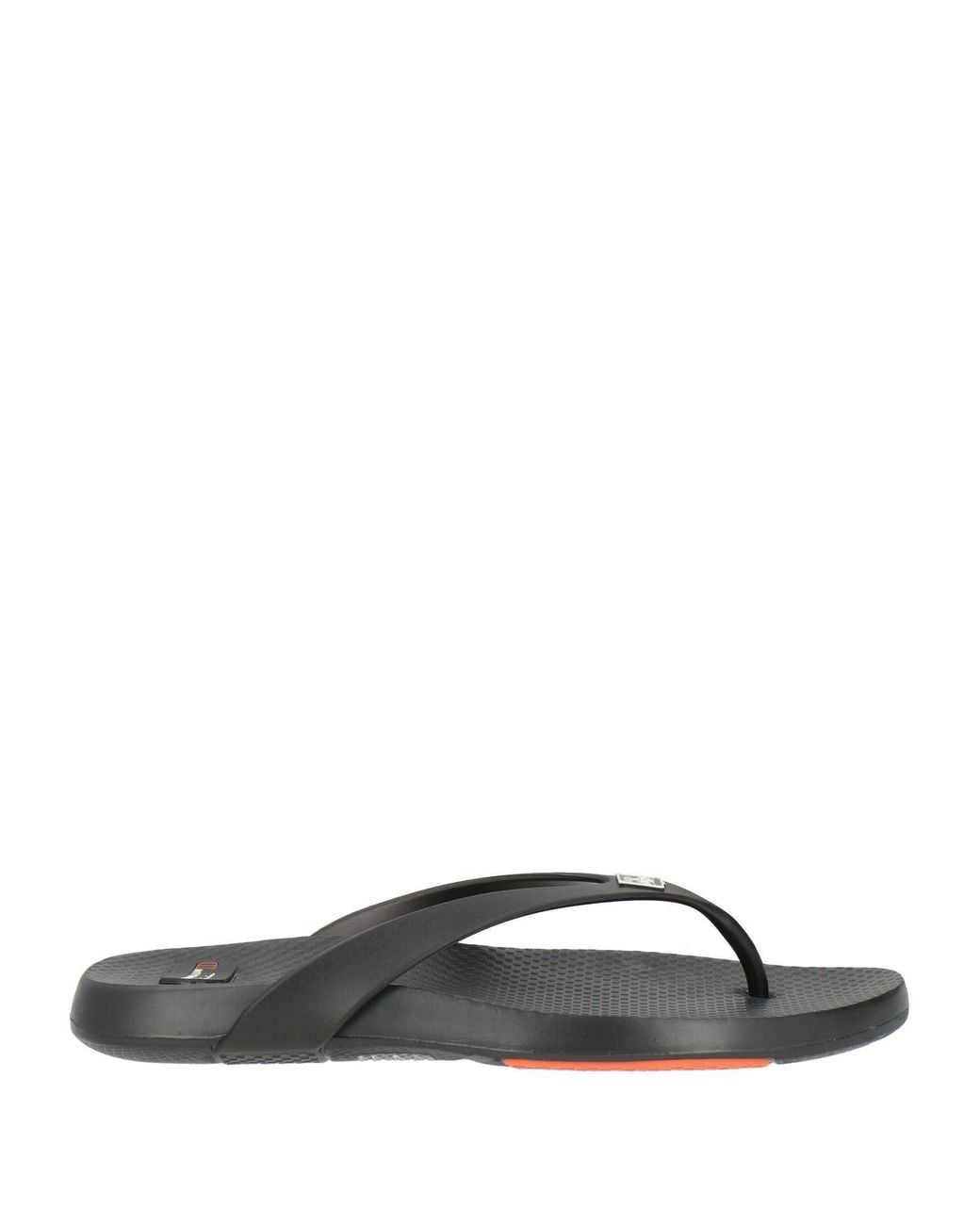 Corneliani Black Thong Sandal Synthetic Material for men