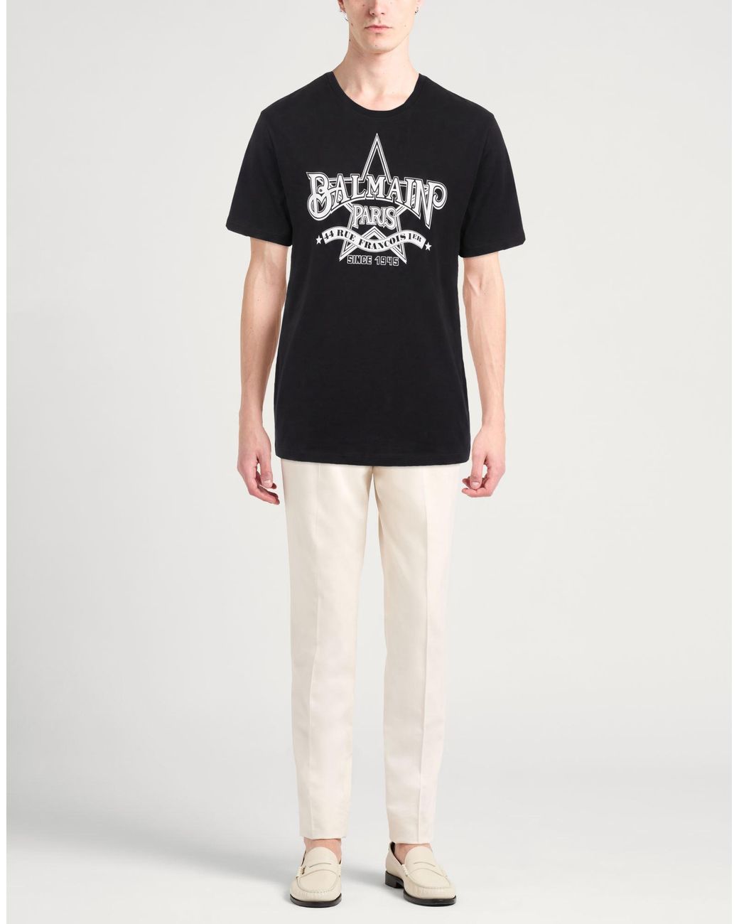 Balmain Black T-Shirt for men