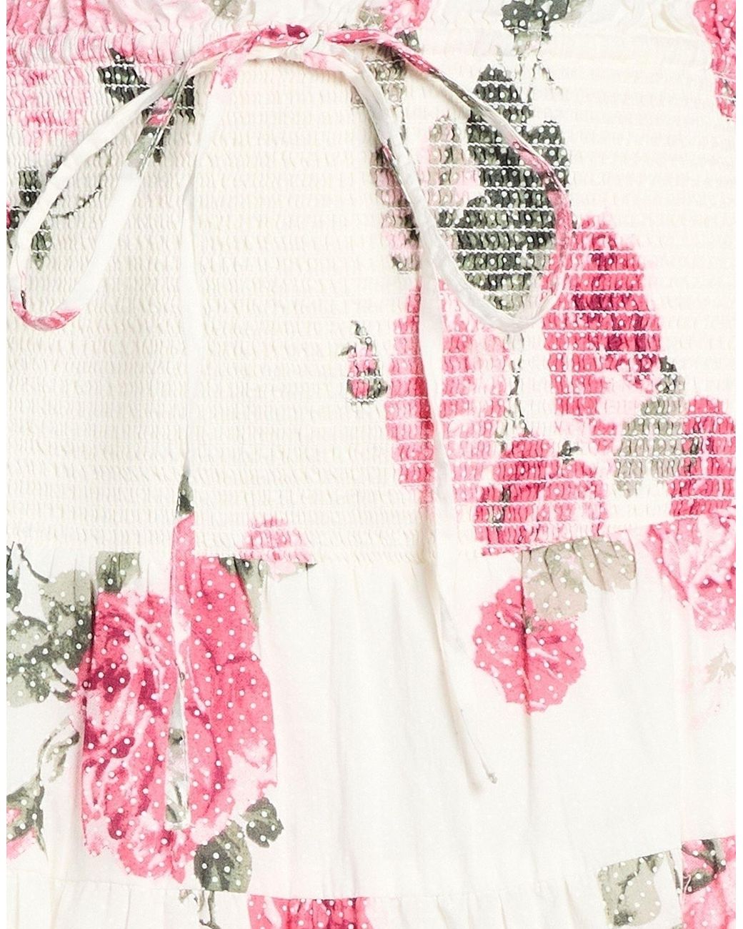 LoveShackFancy Pink Mini Skirt Cotton
