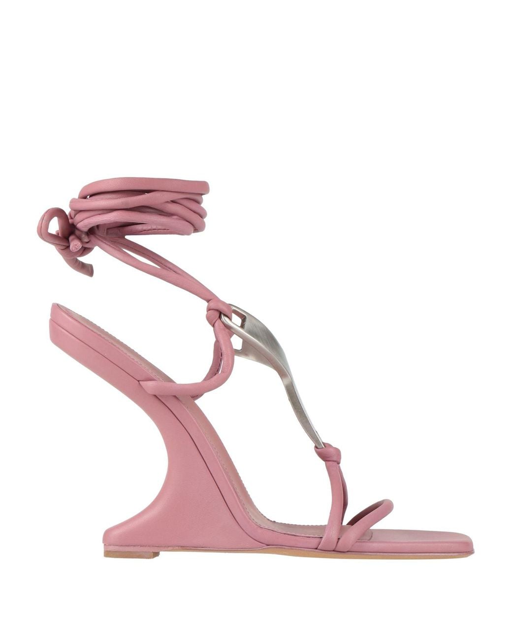 Rick Owens Pink Sandals Leather