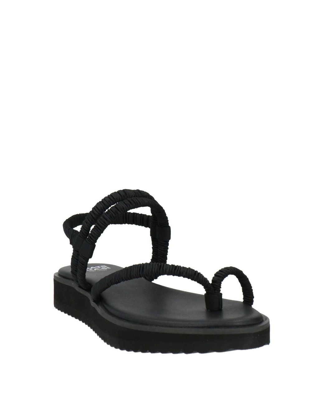 Pleats Please Issey Miyake Black Thong Sandal