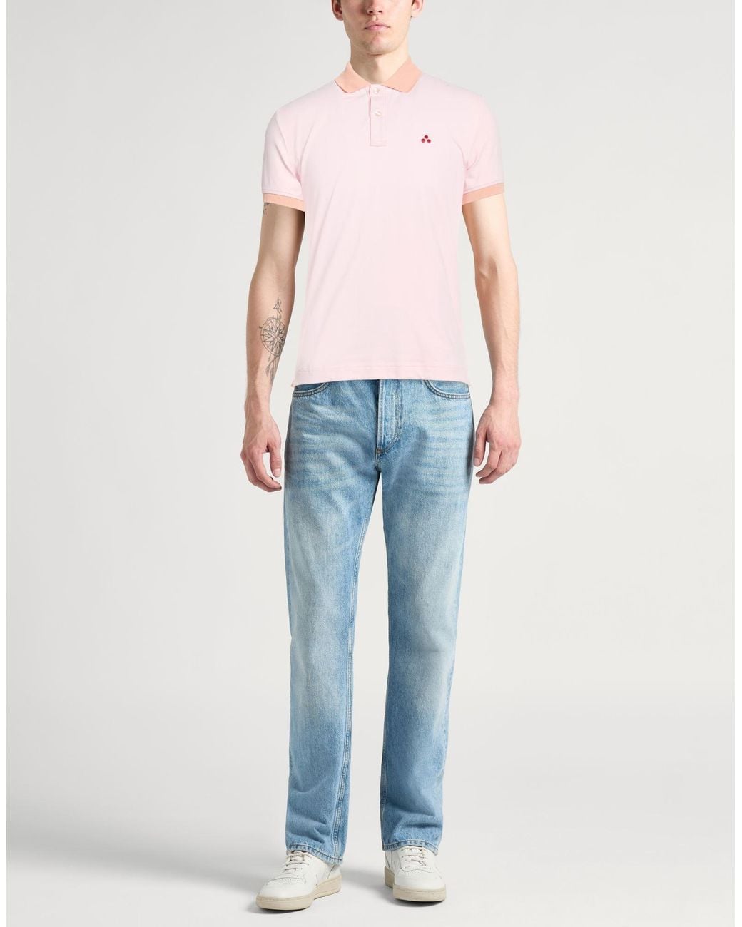 Peuterey Pink Polo Shirt Polyamide, Elastane for men