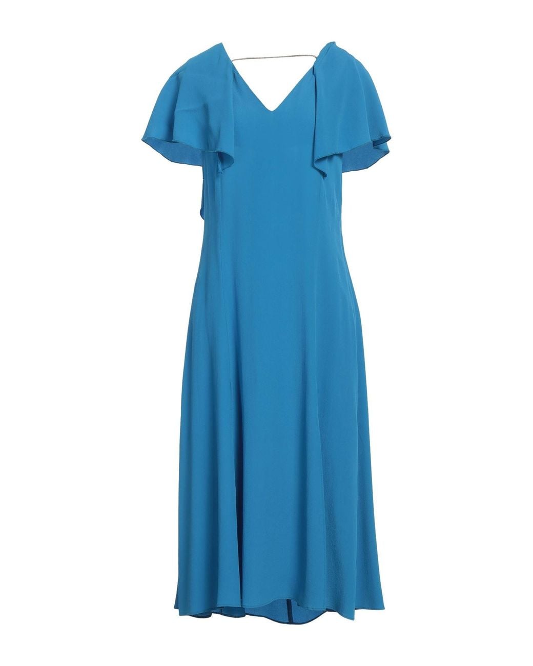 SIMONA CORSELLINI Blue Midi Dress