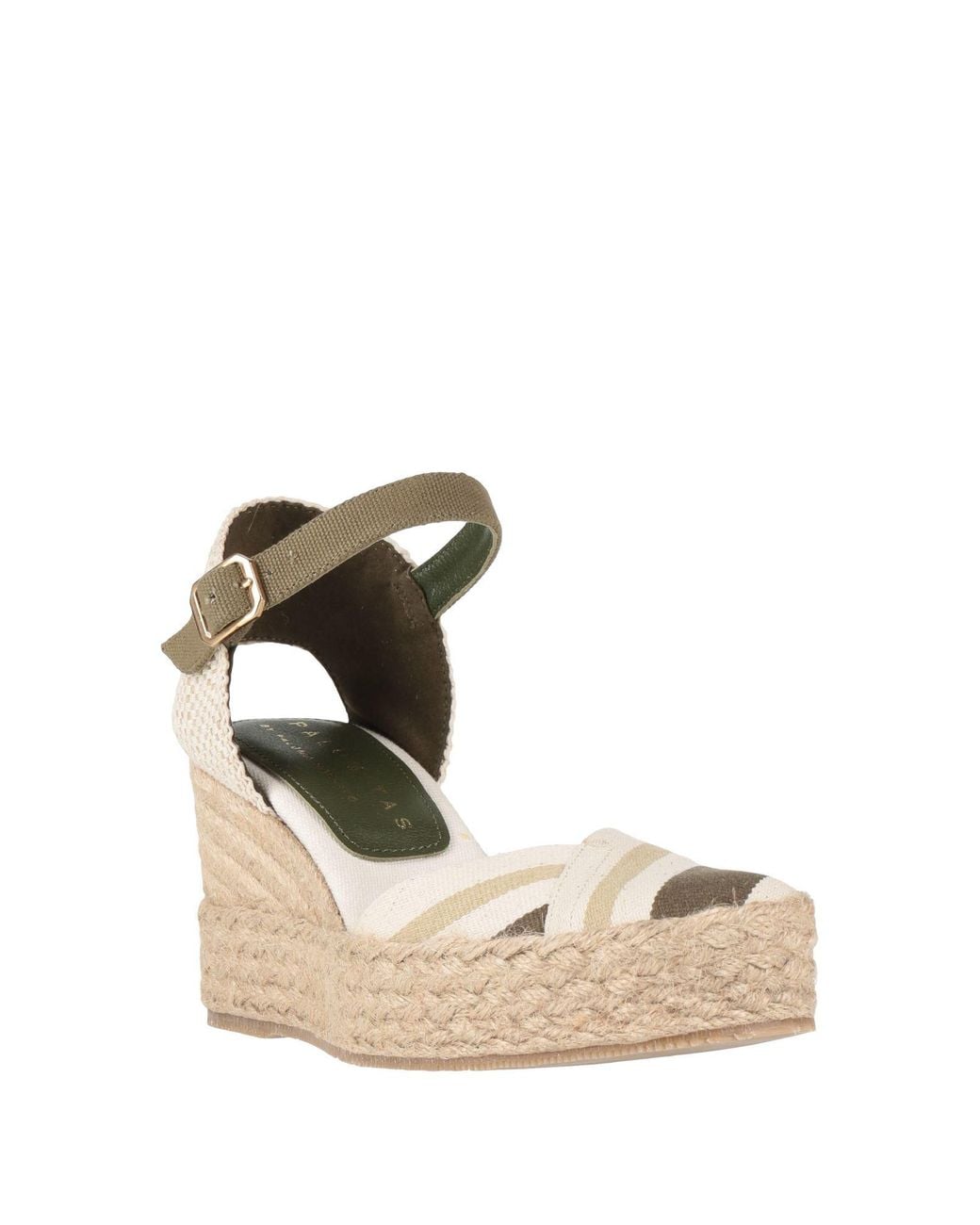 Palomitas By Paloma Barcelo' Natural Military Espadrilles Textile Fibers