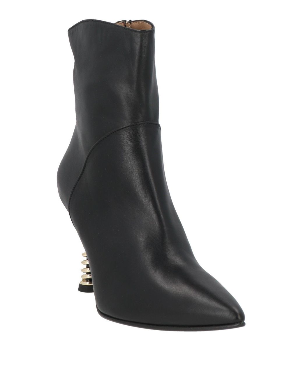 Wo Milano Black Ankle Boots Leather