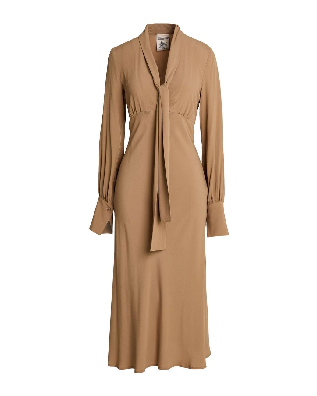 Semicouture Natural Midi Dresses