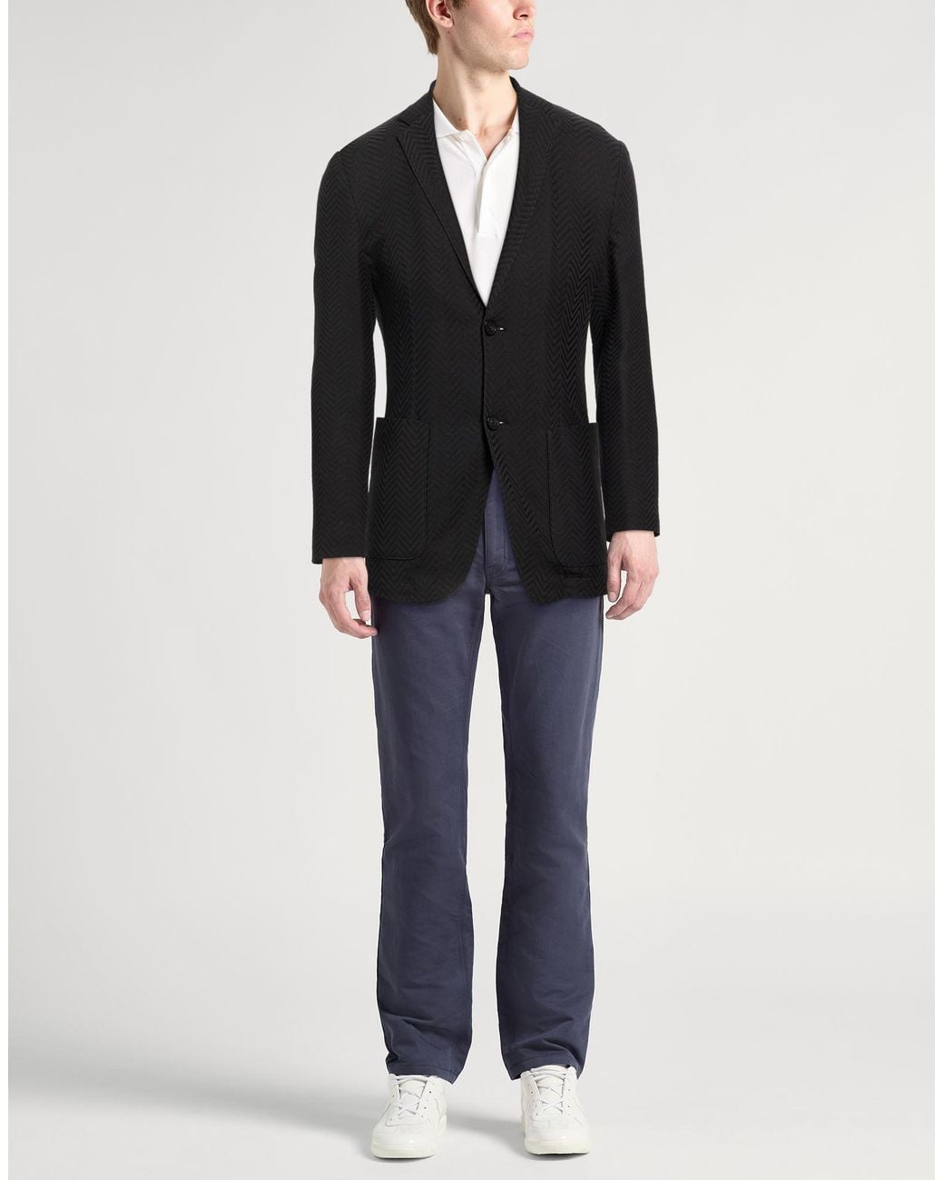 Emporio Armani Black Blazer Polyester for men