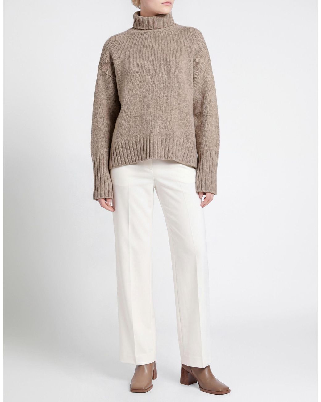 Aragona Brown Turtleneck