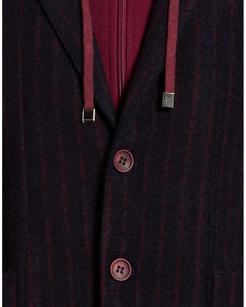 MULISH Blue Blazer Polyester, Virgin Wool for men