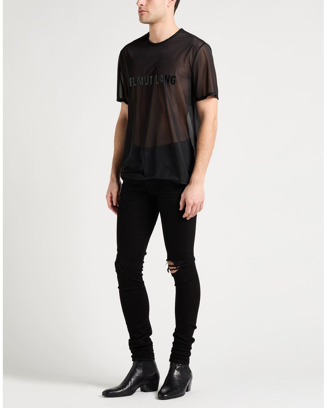 Helmut Lang Black T-shirt for men