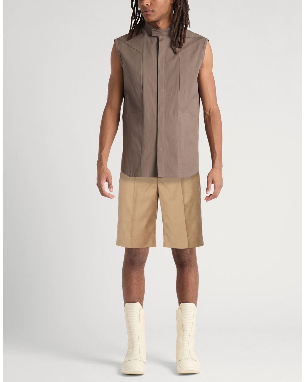 VTMNTS Natural Shorts & Bermuda Shorts Virgin Wool for men