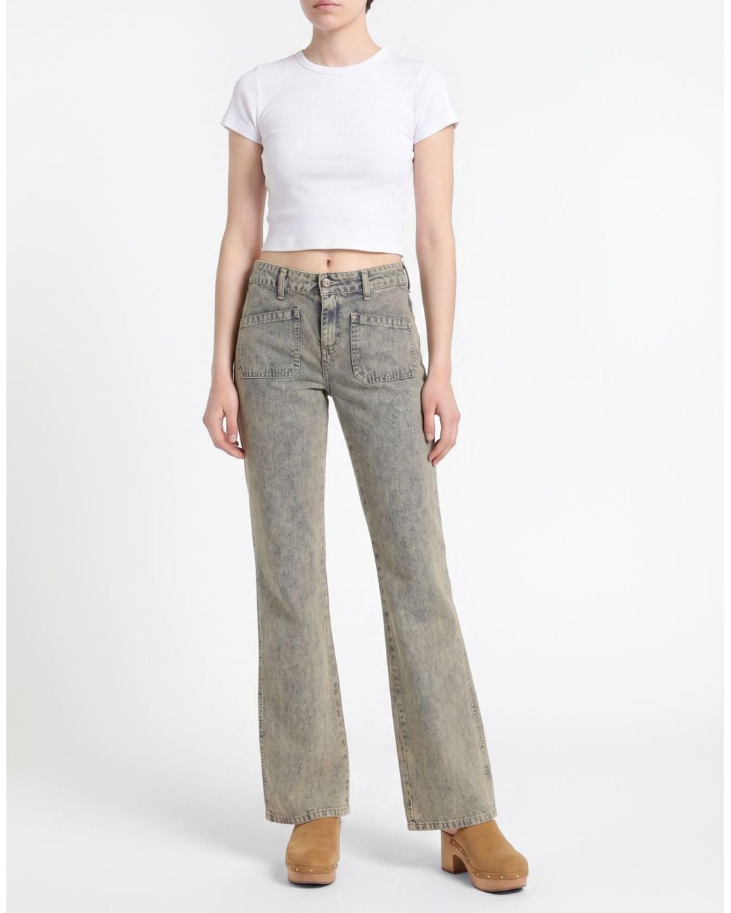 Please Gray Jeans Cotton