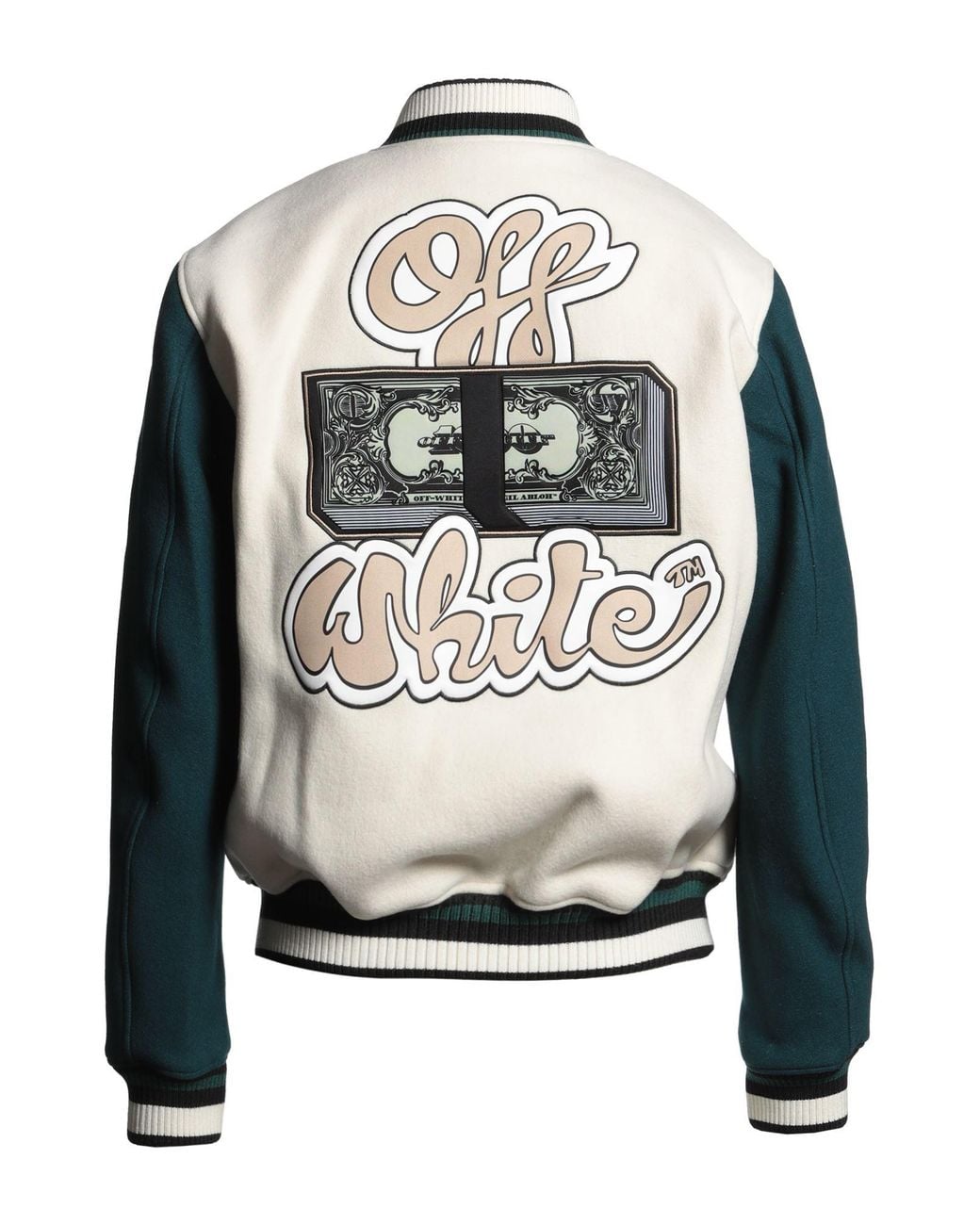 Off-White c/o Virgil Abloh Black Ivory Jacket Virgin Wool, Polyamide for men