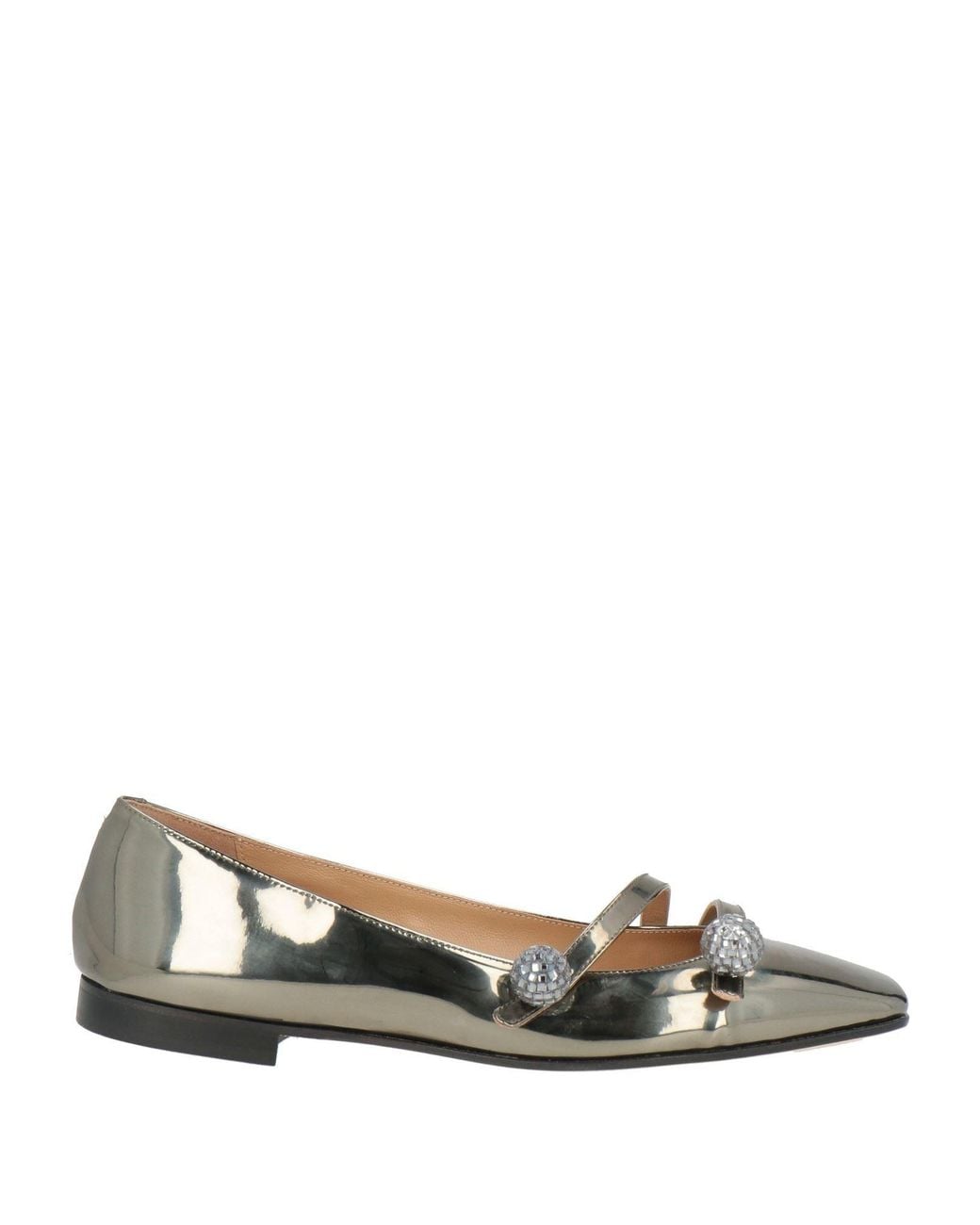PROSPERINE® Metallic Ballet Flats Leather