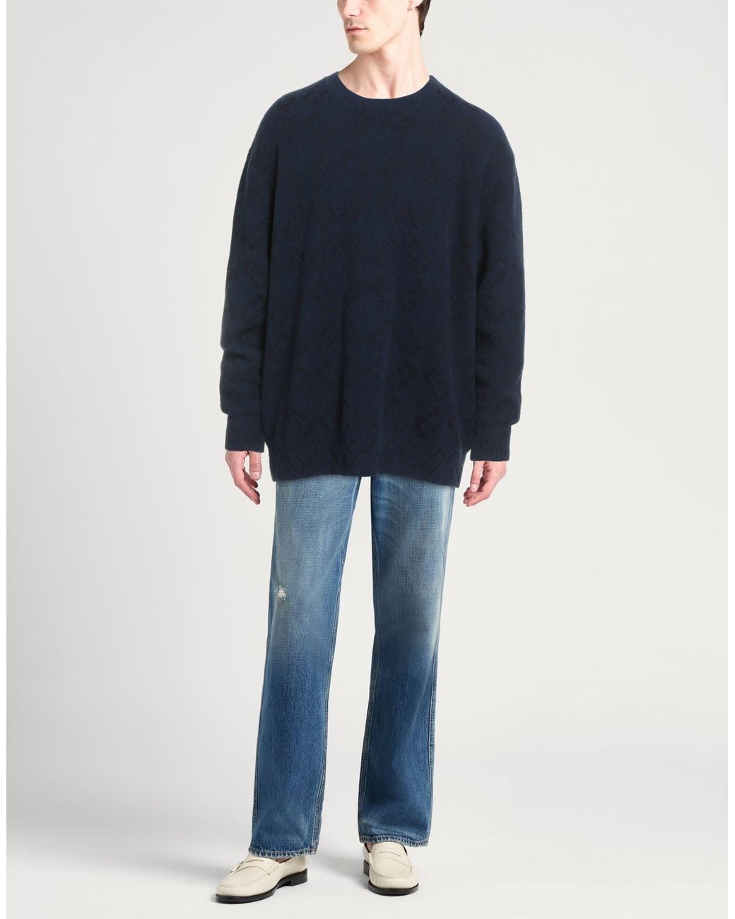Givenchy Blue Midnight Sweater Wool, Polyamide for men