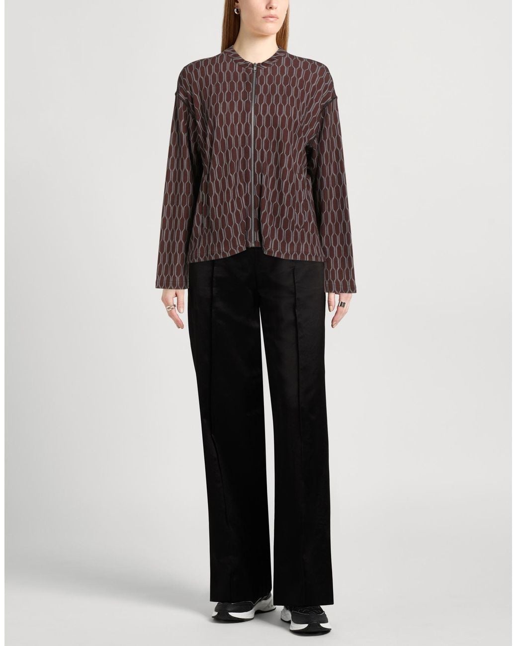 Siyu Brown Sweatshirt Viscose, Polyamide