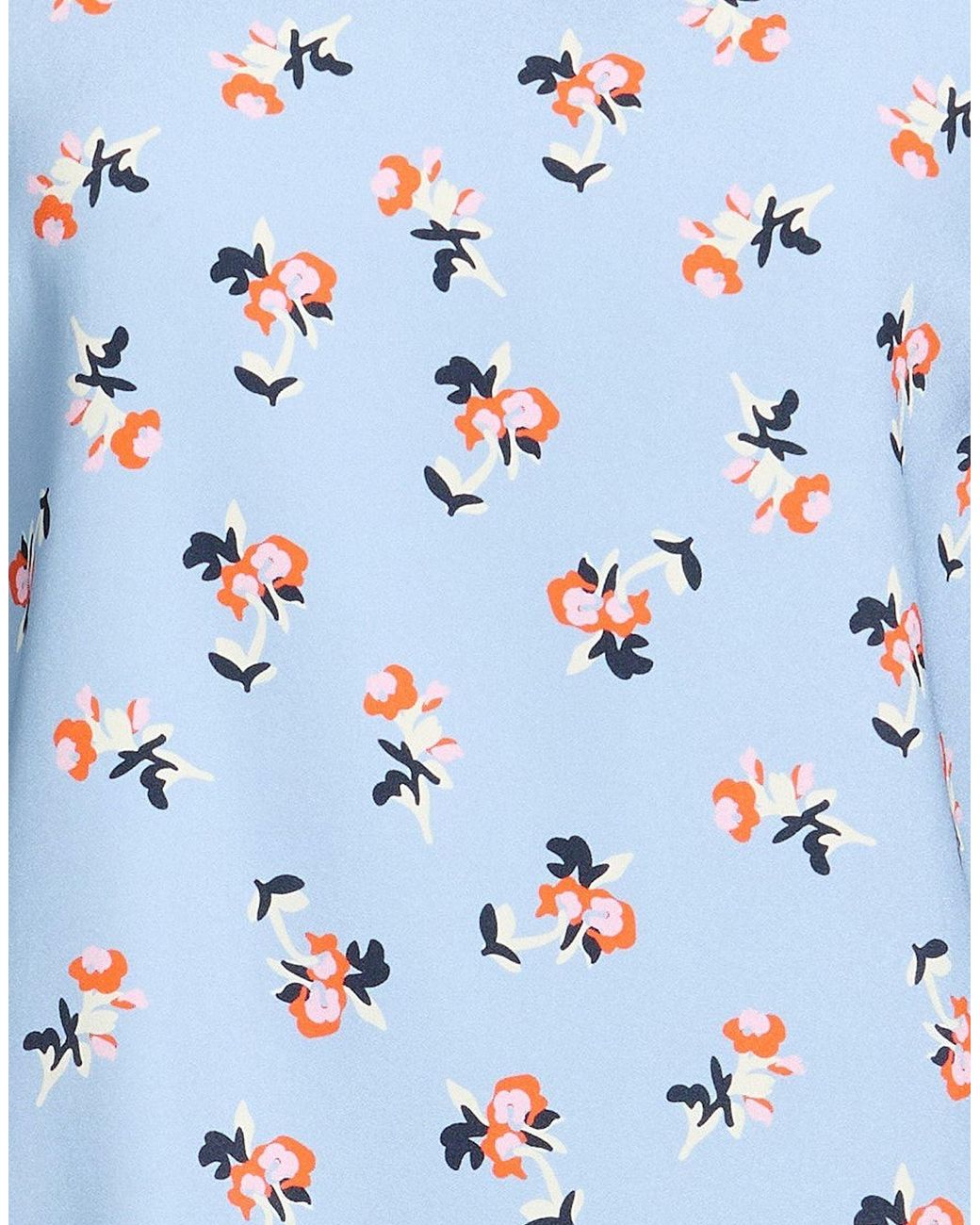 P.A.R.O.S.H. Blue P.A.R.O..H. Light Top Silk, Elastane