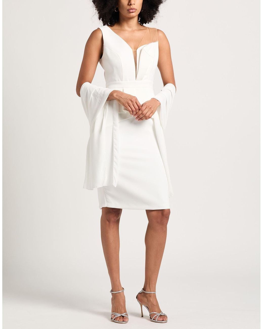 Camilla White Midi Dress