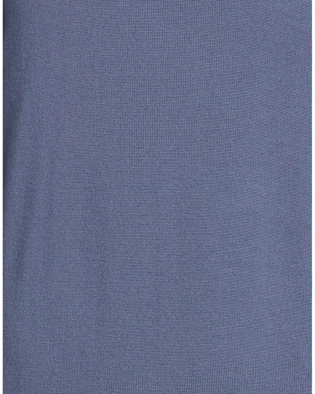 Corneliani Blue Sweater Virgin Wool for men