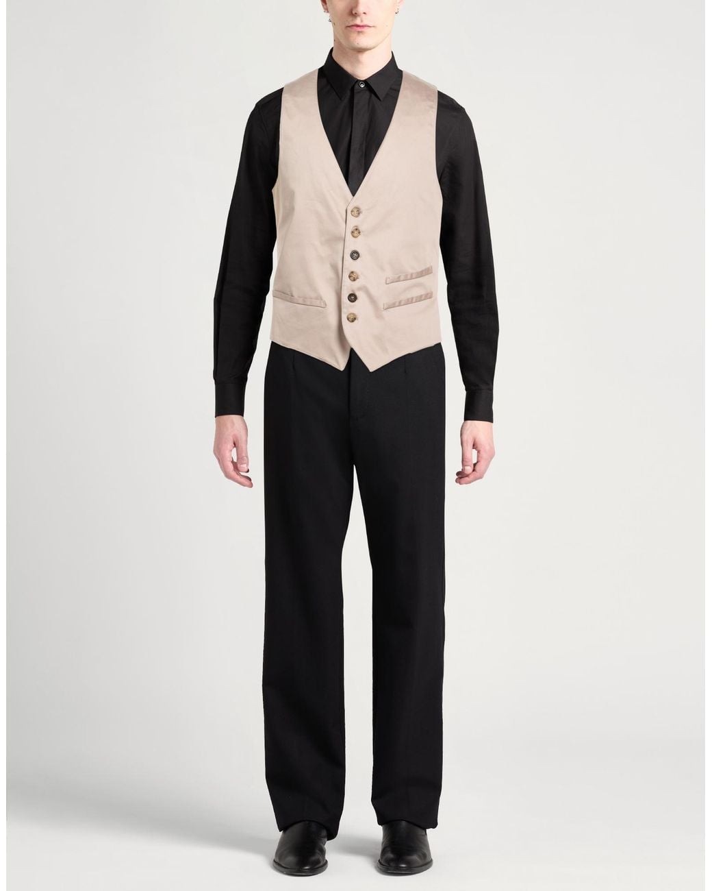 Imperial Natural Tailored Vest Cotton, Elastane for men