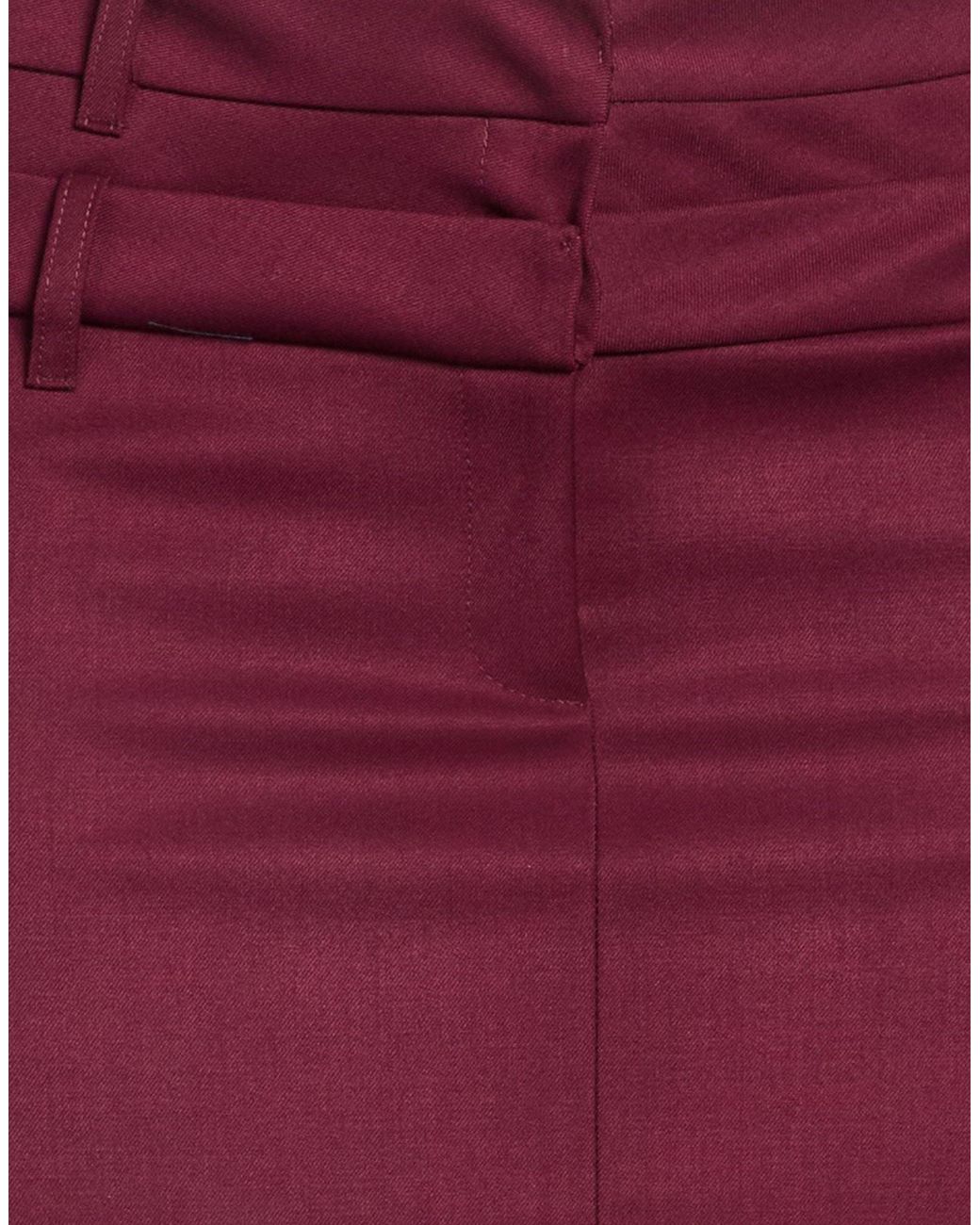hinnominate Purple Mini Skirt Polyester, Viscose, Elastane