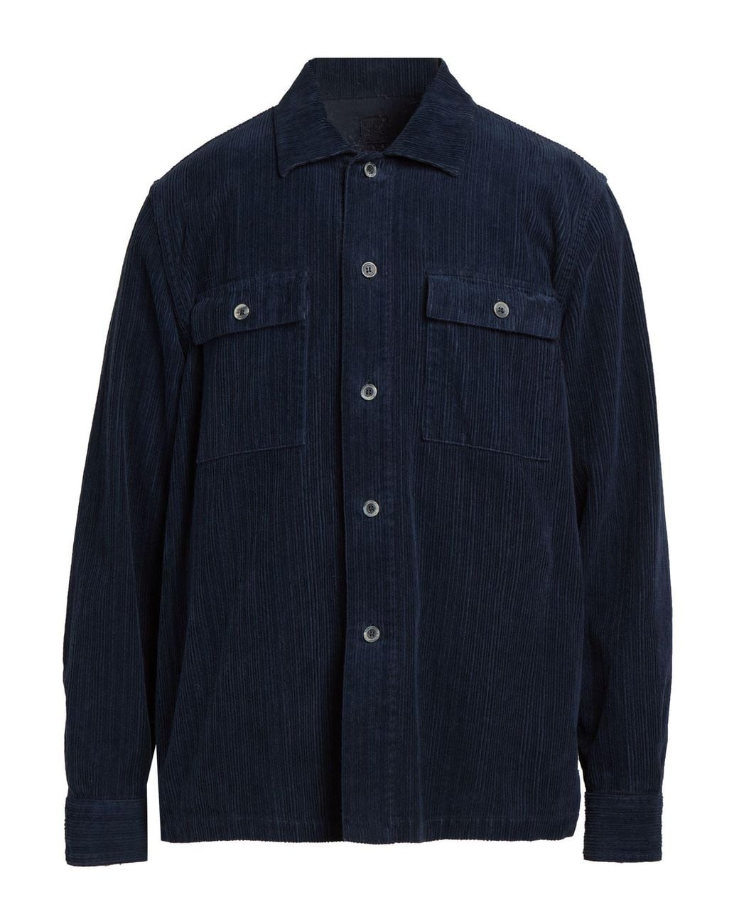 120% Lino Blue Midnight Shirt Cotton for men