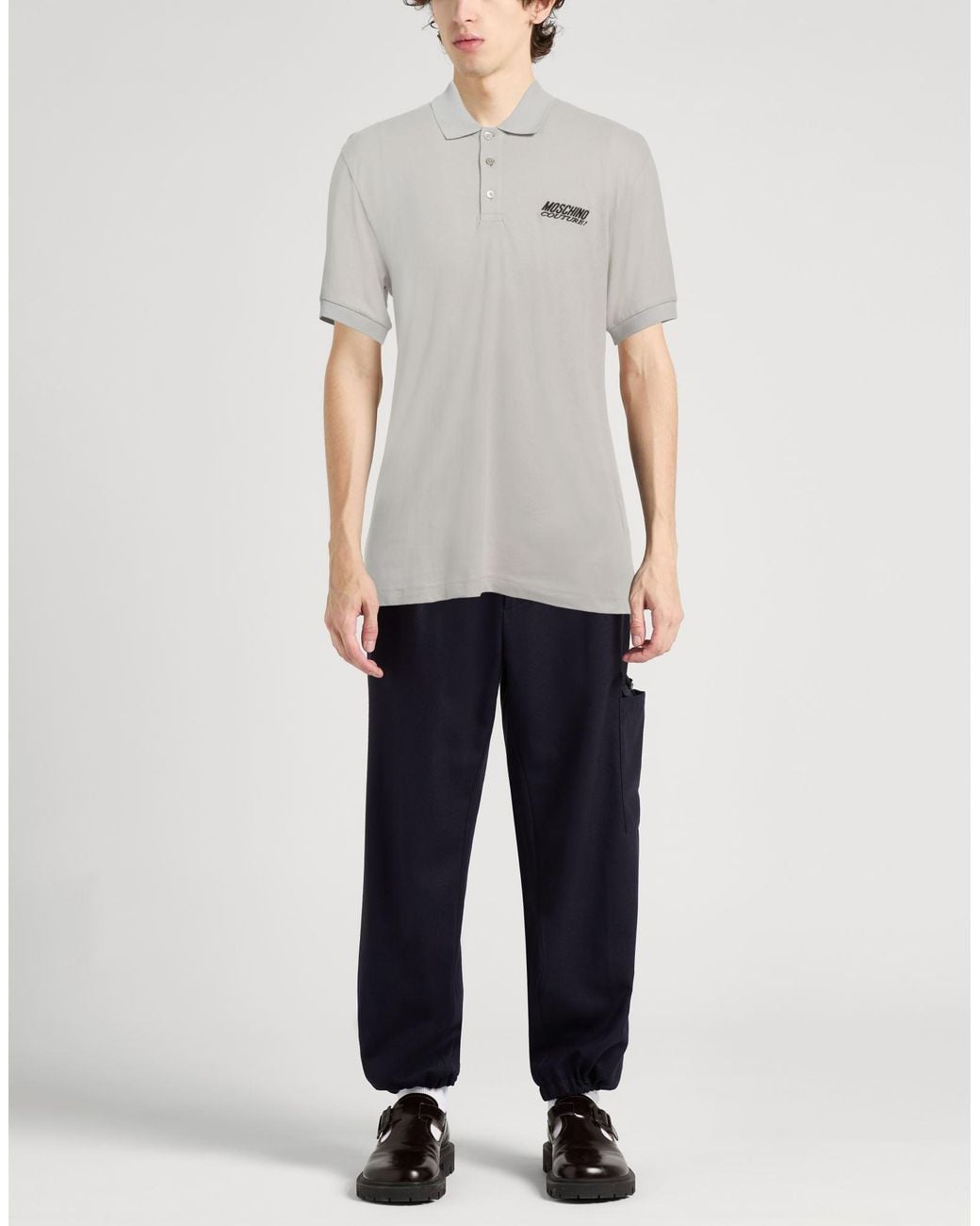 Moschino White Polo Shirt Cotton for men