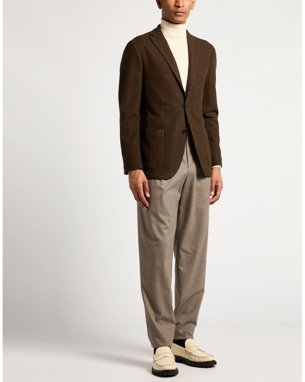 Boglioli Brown Blazer Wool for men