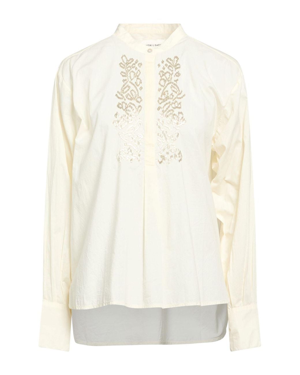 Antik Batik White Ivory Top Cotton