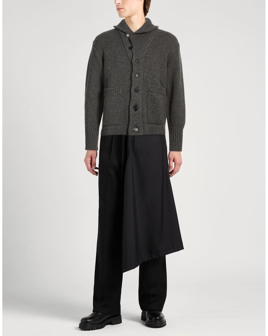 Thom Browne Gray Cardigan Cashmere for men