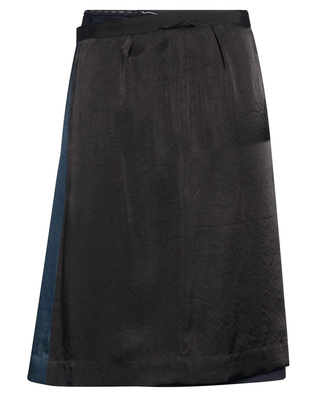 Maison Margiela Black Midi Skirt Polyester, Wool, Acetate, Cupro