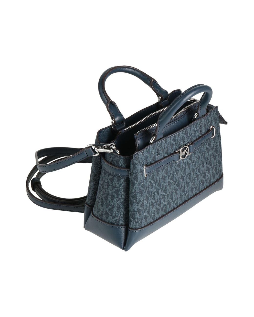 MICHAEL Michael Kors Blue Handbag Textile Fibers
