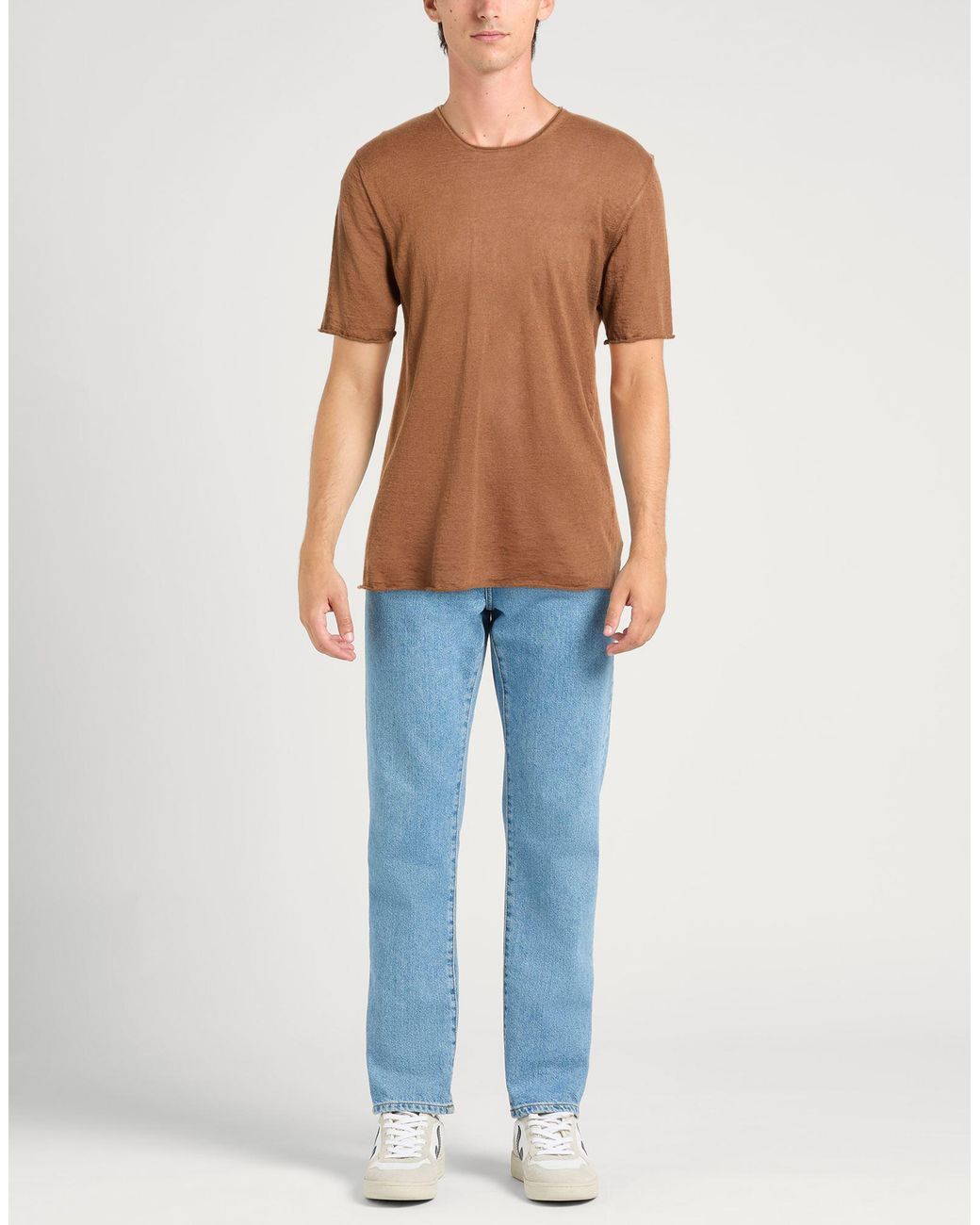 Alpha Studio Brown Sweaters for men