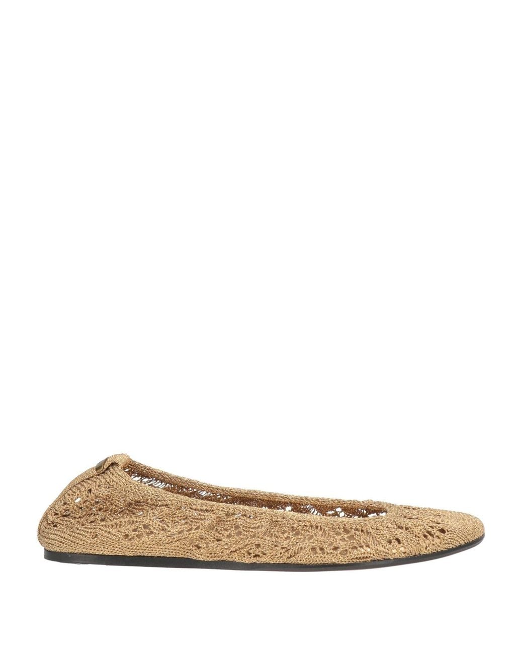 Isabel Marant Natural Ballet Flats Polyester, Elastane