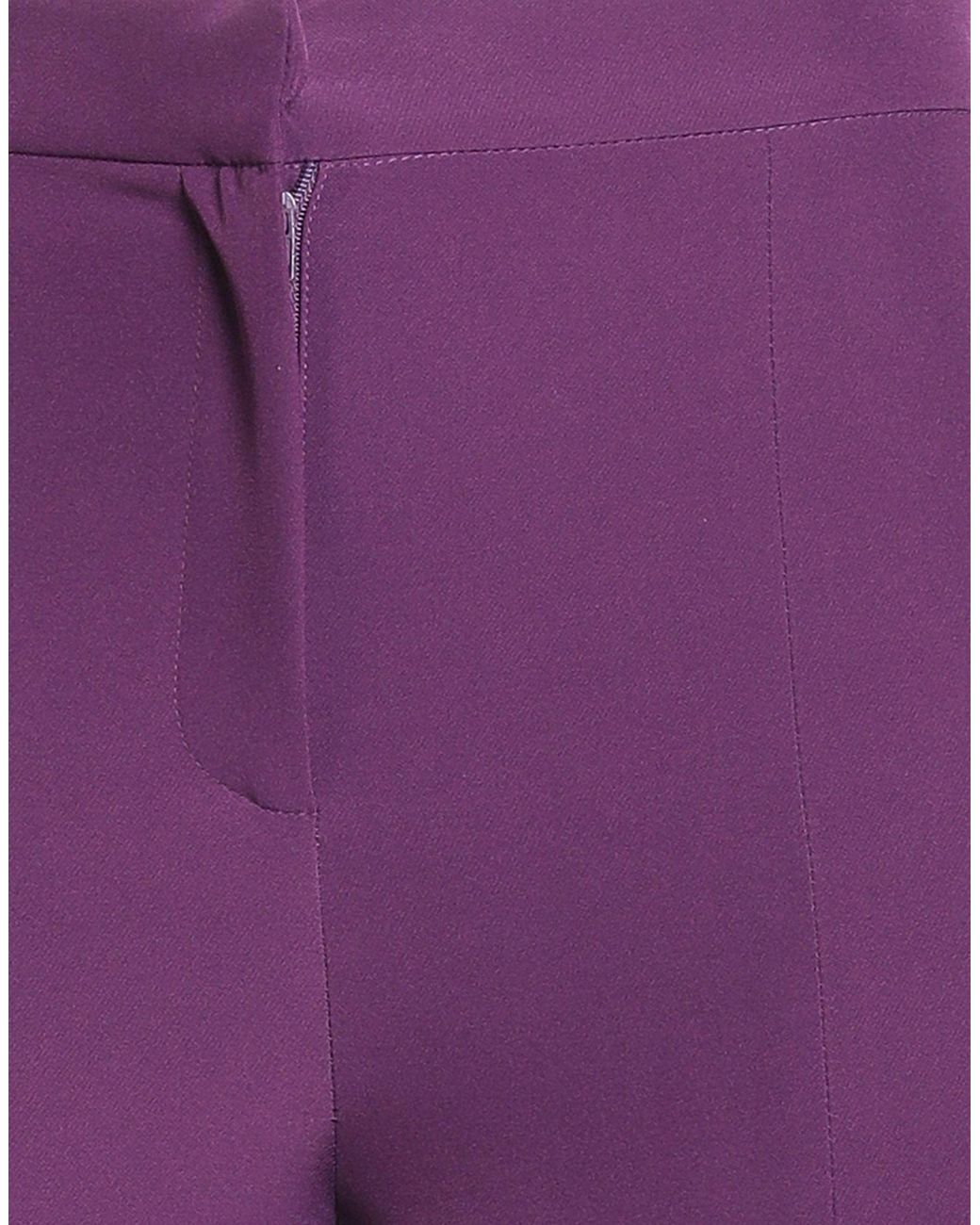 ACTUALEE Purple Mauve Pants Polyester, Elastane