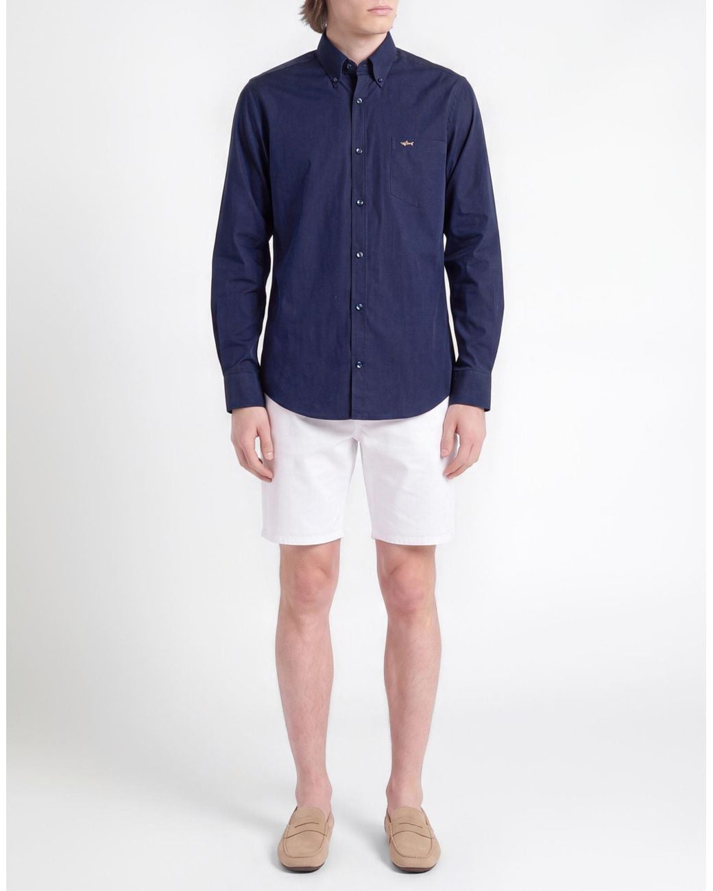 Paul & Shark Blue Midnight Shirt Cotton for men