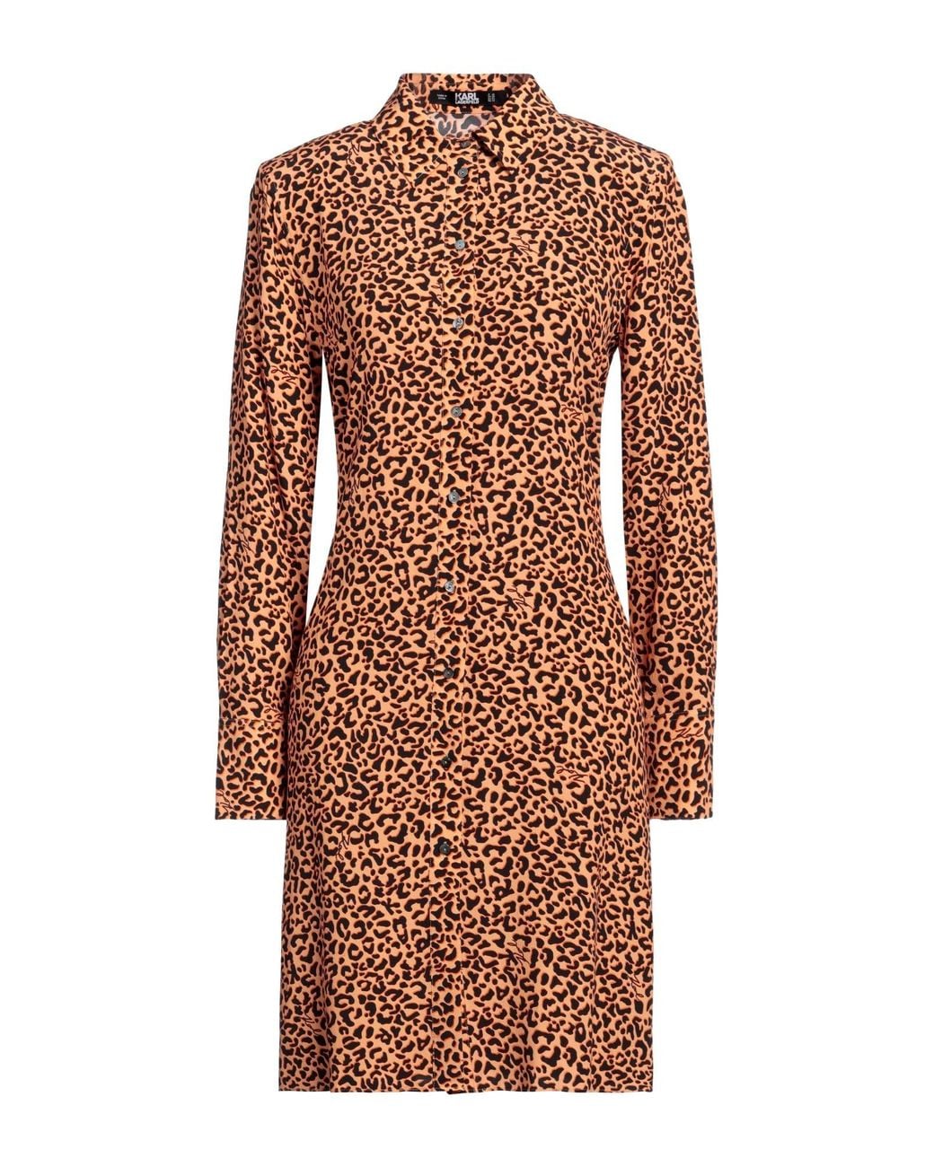 Karl Lagerfeld Brown Mini Dress
