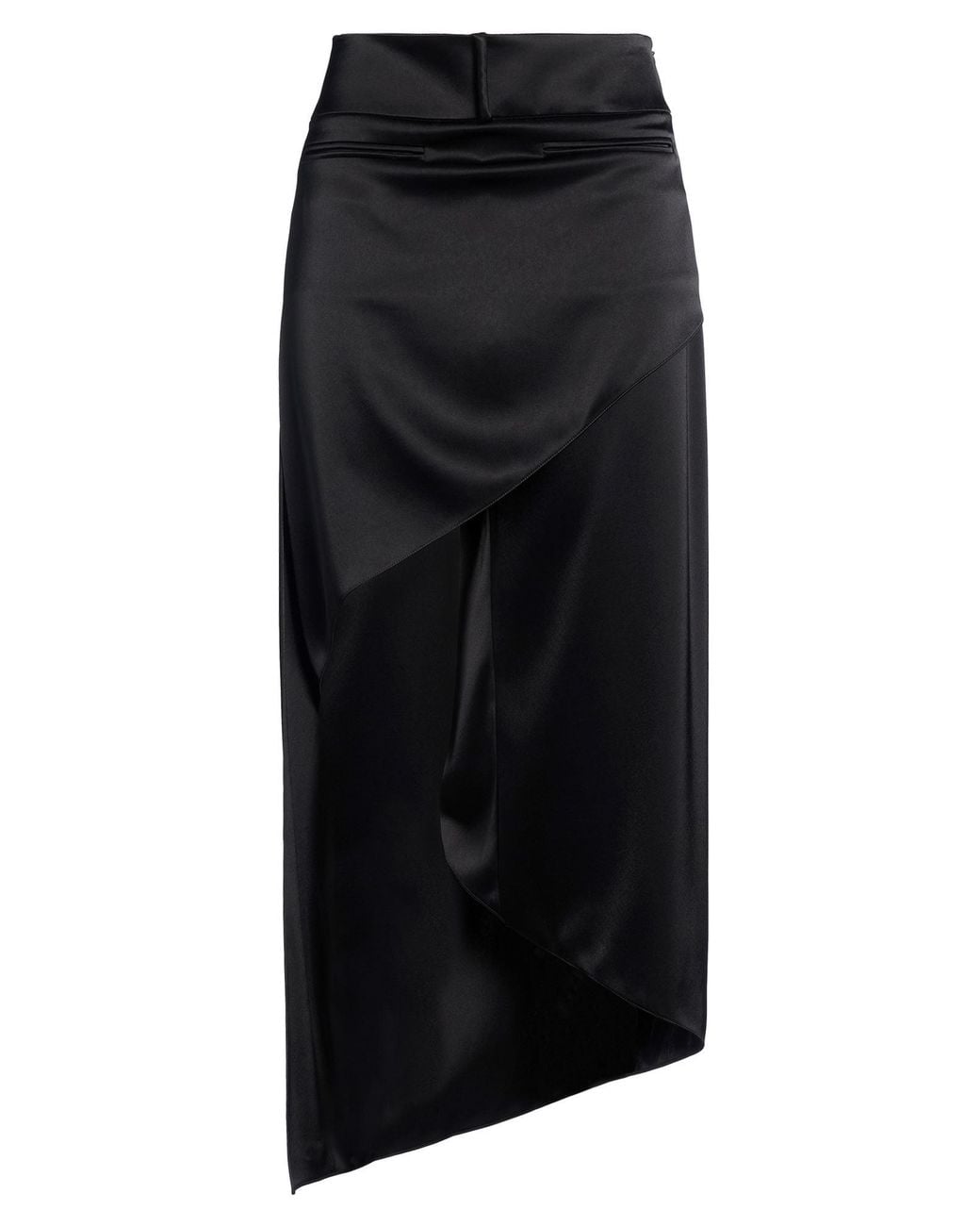 Courreges Black Midi Skirt Triacetate, Polyester