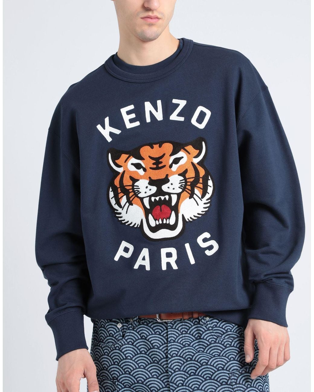 KENZO Blue Sweatshirt for men