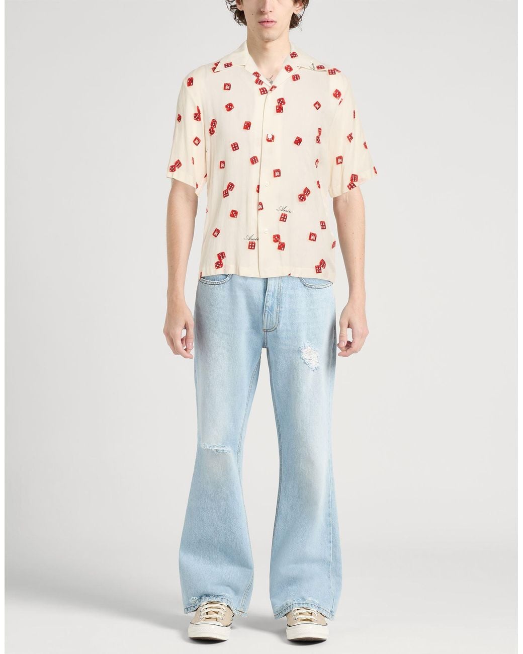 Amiri Pink Shirt Viscose for men