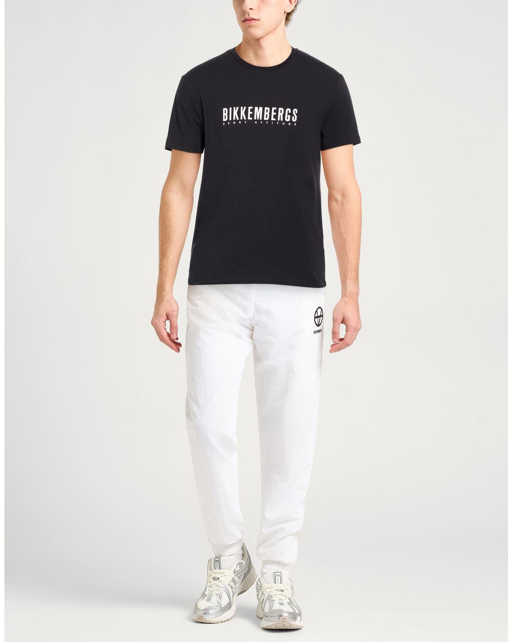 Bikkembergs Black T-Shirt Cotton, Elastane for men
