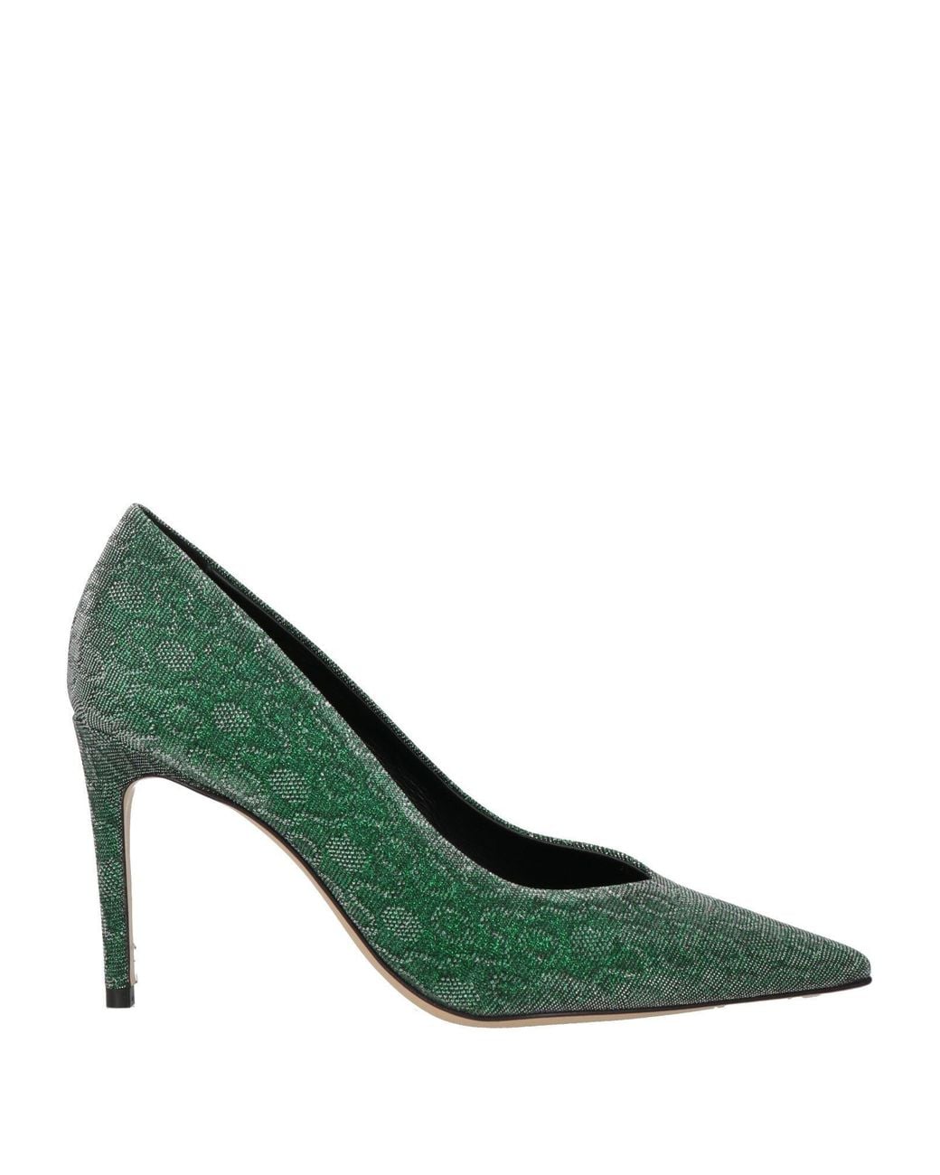Luciano Padovan Green Pumps Textile Fibers