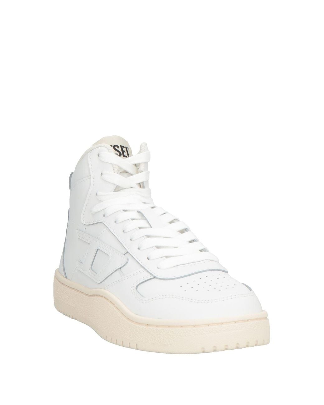 DIESEL White Sneakers Cow Leather for men