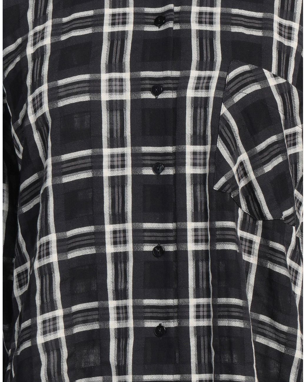 Xacus Black Shirt Cotton, Wool, Elastane