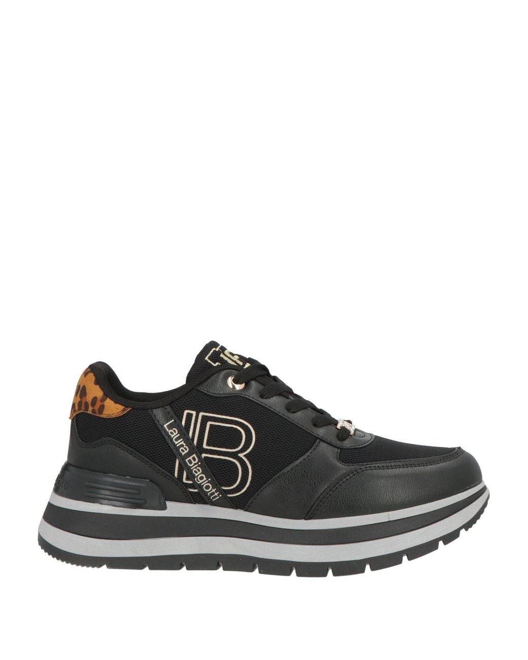 Laura Biagiotti Black Sneakers Textile Fibers