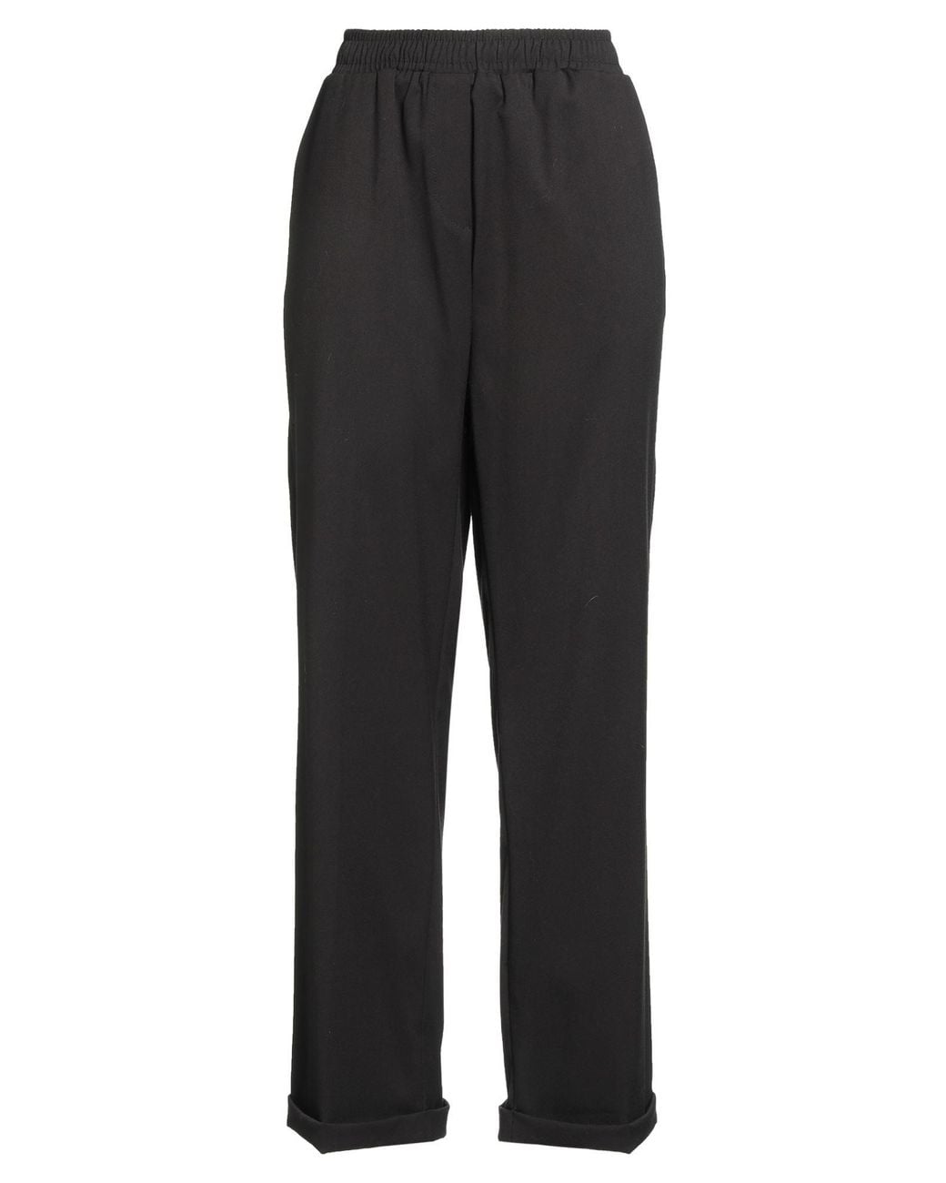 Alpha Studio Black Pants Polyester, Viscose, Elastane