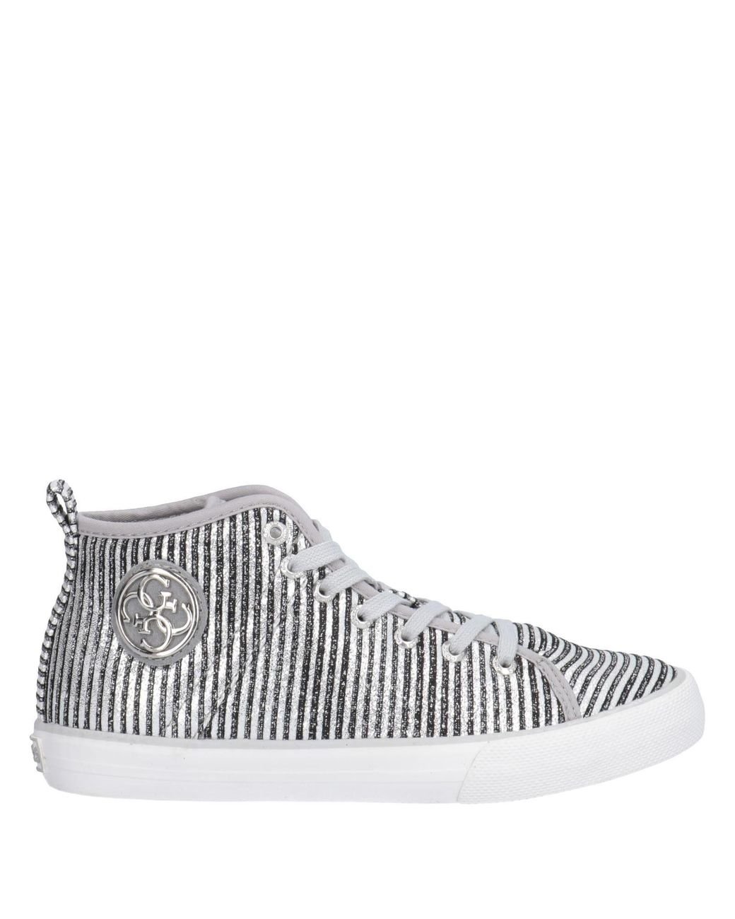 guess silver sneakers
