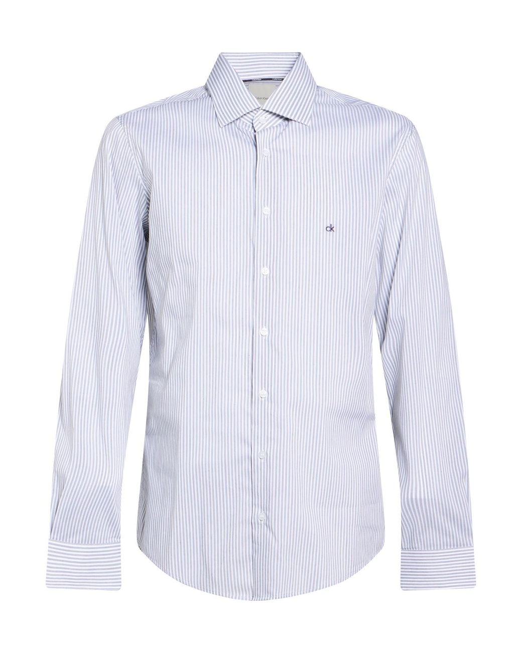 Calvin Klein Blue Shirt Lyocell, Polyamide, Elastane for men