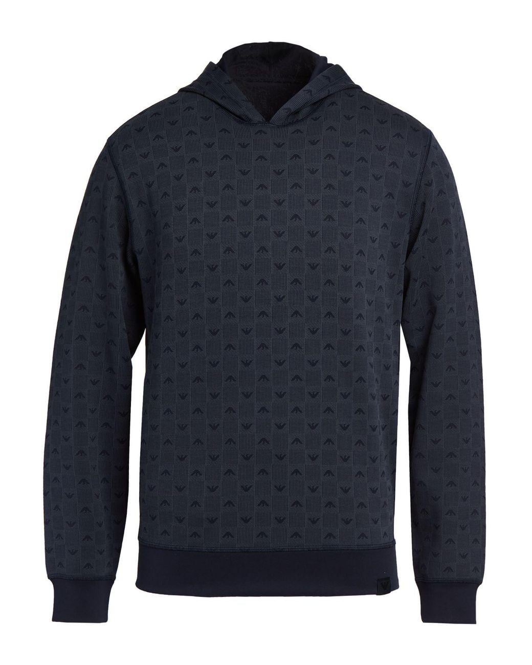 Emporio Armani Blue Sweatshirt Polyester, Cotton, Elastane for men